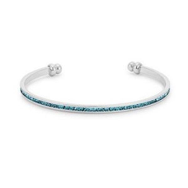 Aqua Cubic Zirconia Cuff