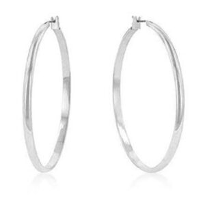 2” Standard Silver Hoop Earrings