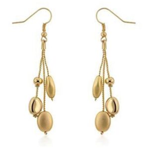 Gold Tone Bead Earrings