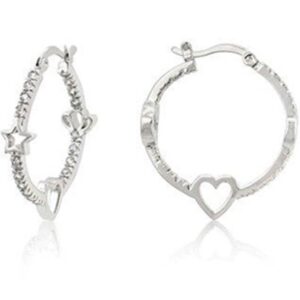 Star Studded Hoop Earrings