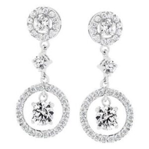 Silver Tone Drop Earrings