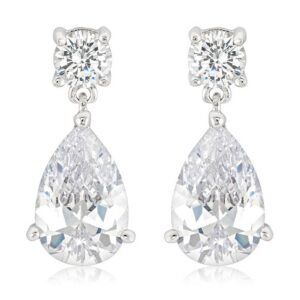 Elegant CZ Drop Earrings