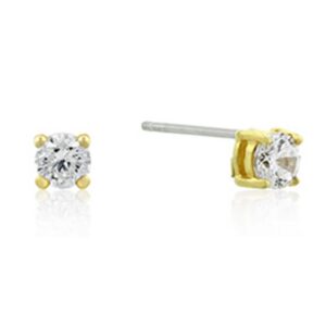 3.5mm Sterling CZ Stud Earrings