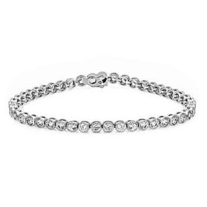 Bezel CZ Tennis Bracelet