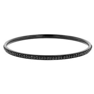 Bangle Bracelet – Black Crystal