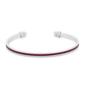 Garnet Cubic Zirconia Cuff