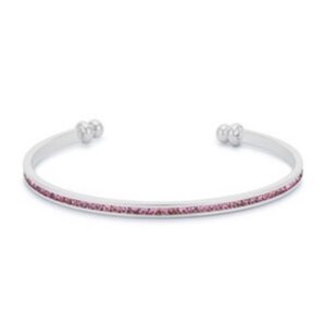 Pink Cubic Zirconia Cuff