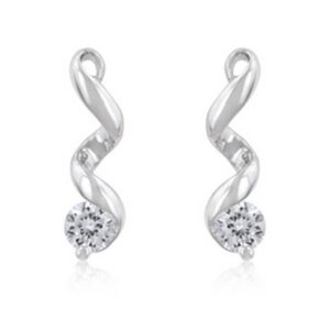 Solitaire Drop Earrings