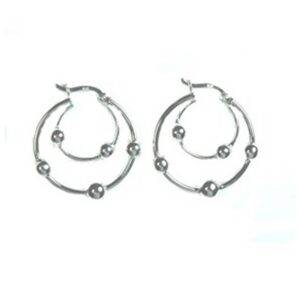 Silver Huggie Earrings