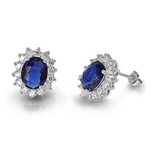 Silver Earrings w/ CZ