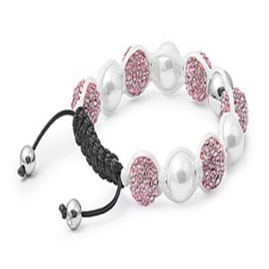Pink And White Bead Bracelet