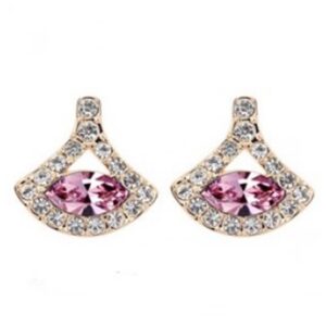 Fan Earrings (Purple)