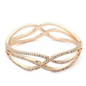 Gold Crisscross Bracelet