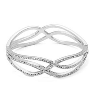 Silver Crisscross Bracelet