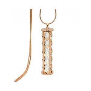 Large Hourglass Beaded Necklace